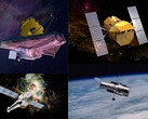Nella foto i telescopi spaziali JWST, Hubble, Chandra e Swift (Fonte immagine: NASA; modifica)