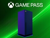 Prossimo mockup della console Xbox con banner Game Pass