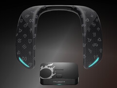 L'altoparlante da collo Panasonic SC-GNW10S-FF SoundSlayer x Final Fantasy XIV offre ai giocatori un suono surround wireless a bassa latenza. (Fonte: Panasonic)