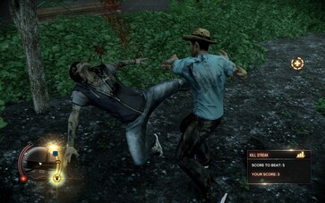 Nella foto: Una schermata di gameplay di Sleeping Dogs.
