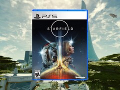 Viene mostrato un mockup della copertina retail di Starfield PS5