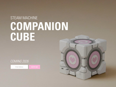Il teaser della Steam Machine Companion Cube sul sito web di Dbrand, nella foto. (Fonte: Dbrand) 
