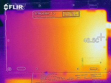 Distribuzione del calore sotto carico - lato inferiore