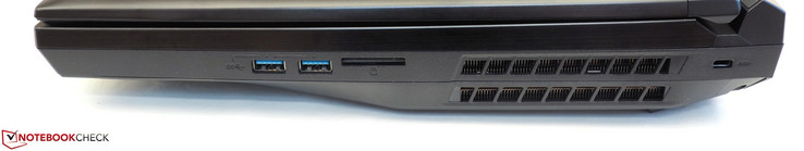 Dietro: 2x USB 3.0, card reader, Kensington Lock