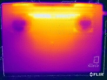 Test di sollecitazione delle temperature di superficie (in basso)