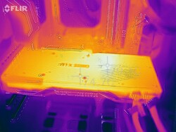 Mappa del calore della RTX 2080 SUPER FE durante lo stress test (PT 100%)