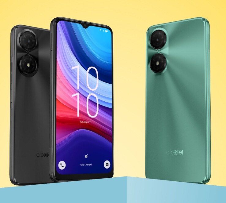 L'Alcatel 3 (2025) è disponibile nei colori Teal Blue e Space Gray. (Fonte: Alcatel)