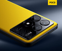 Il POCO X6 Pro con la caratteristica finitura gialla di POCO. (Fonte: Xiaomi)