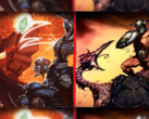 Il nuovo bundle di gioco Heretic + Hexen è dotato di texture aggiornate, moderni strumenti di accessibilità e una colonna sonora aggiornata di Andrew Hulshult. Nella foto, la grafica ufficiale del gioco. (Fonte: Steam - modifica)