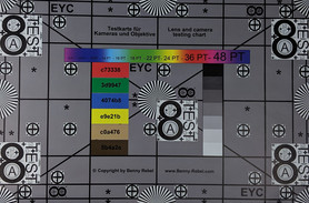 Una foto del nostro test chart