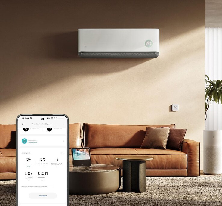 Il condizionatore d'aria Xiaomi Mijia Healthy Wind 1.5HP. (Fonte immagine: Xiaomi, traduzione automatica)