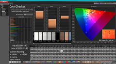 ColorChecker prima della calibrazione