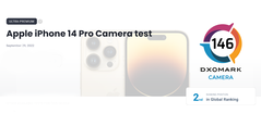 I punteggi dell'iPhone 14 Pro sono stati resi noti. (Fonte: DxOMark)