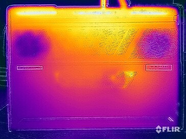 Test di sollecitazione delle temperature di superficie (lato inferiore)