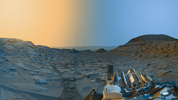 La 'cartolina' di Curiosity della 'Marker Band Valley' (Fonte: NASA)