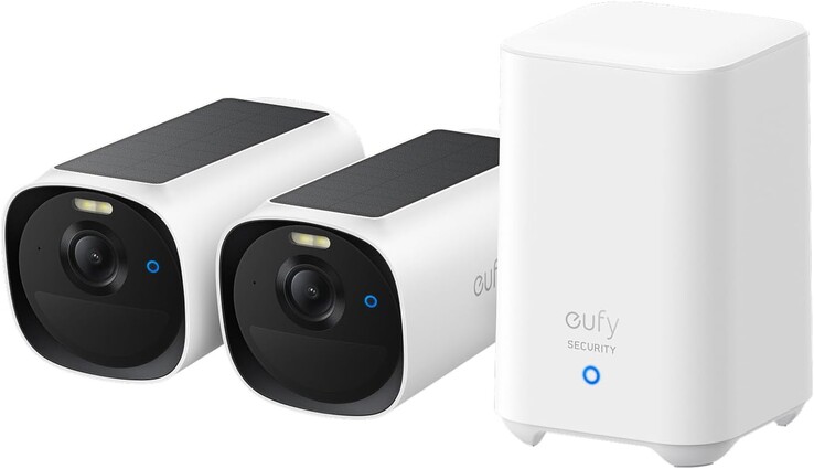 Il bundle eufyCam E40 comprende due telecamere E40 e la HomeBase 2. (Fonte: eufy)