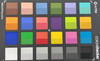 ColorChecker Passport: la metà inferiore di ogni area rappresenta il colore di riferimento