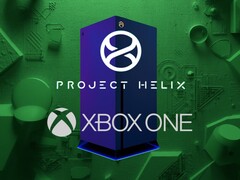 La console Project Helix raffigurata con il logo Xbox One