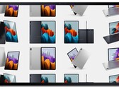 I rendering di Galaxy Tab S8 Plus e Tab S8 Ultra sono già trapelati. (Fonte immagine: Tab S7 FE - Samsung/@OnLeaks - modificato)