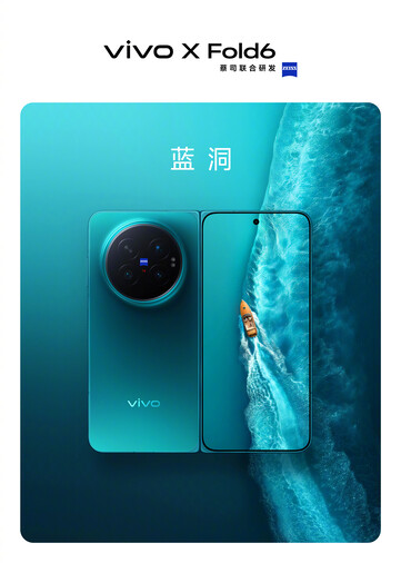 Il Vivo X Fold6 nella colorazione blu