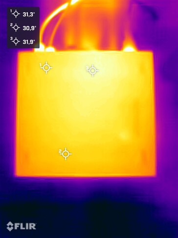 Minisforum MS-S1 Max stress test (lato inferiore)