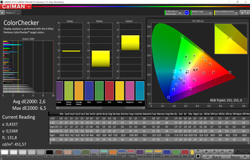 CalMAN - Precisione del colore (Auto, Standard, P3)