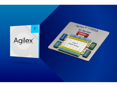 Un diagramma promozionale che mostra gli interni del chip FPGA Agilex 7 di Altera. (Fonte: Newsroom di Altera)
