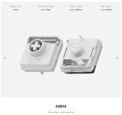 Specifiche dell'interruttore lineare Lofree Flow 2 Surfer. (Fonte: Lofree)