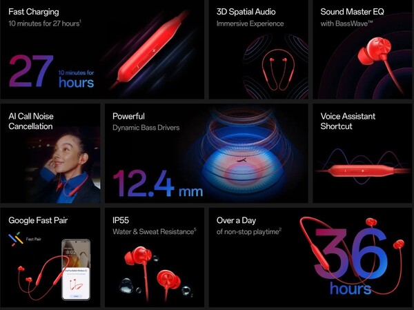 OnePlus Bullets Wireless Z3 dispone di audio spaziale e di quattro preset audio. (Fonte: OnePlus)