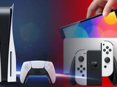 Il prezzo della PS5 potrebbe essere cambiato per riflettere un eventuale successo di vendite della Nintendo Switch OLED. (Fonte immagine: Sony/Nintendo - modificato)