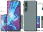 Le custodie protettive hanno apparentemente rivelato il design finale del Sony Xperia 1 IV. (Fonte immagine: TVCMall - modificato)