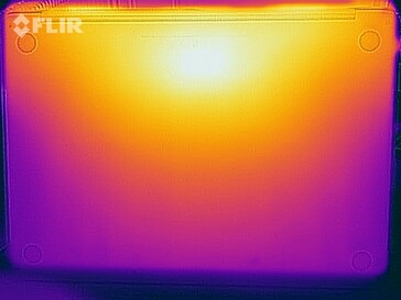 Temperature della superficie durante lo Stress (lato inferiore)