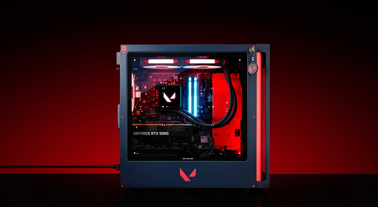 Il pannello sinistro di Omen 35L Valorant Edition (Fonte: HP)