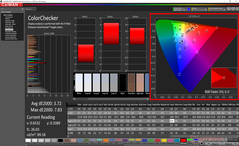 ColorChecker prima della calibrazione