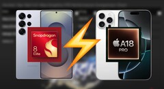 iPhone 16 Pro Max vs Galaxy S25 Ultra prestazioni di gioco: A18 Pro brilla ancora una volta. (Fonte immagine: Dame Tech, Apple, Samsung, a cura)