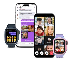 Gli utenti dello smartwatch myFirst Fone S4 possono partecipare a videochiamate di gruppo.