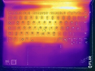 Test di sollecitazione delle temperature di superficie (in alto)