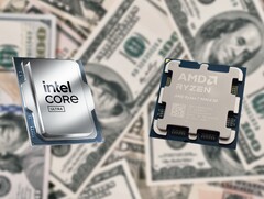 Secondo quanto riferito, AMD e Intel rilasceranno i successori delle loro CPU Zen 5 (nella foto a destra) e Arrow Lake (nella foto a sinistra) della generazione attuale nel 2026. (Fonte immagine: Unsplash, Intel, Notebookcheck, a cura)