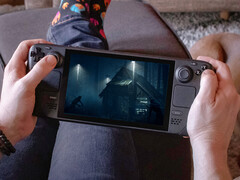 Il bundle di Halloween Fright or Flight include Blair Witch e altri successi horror. Nella foto: un'immagine modificata dello Steam Deck con Blair Witch in esecuzione.
