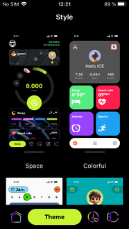 Diversi temi per le app