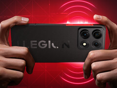 Il modello 2026 Legion Y70 è previsto per il lancio in Cina il 19 maggio. Nella foto: un'immagine promozionale che mostra il retro del telefono.