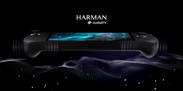 OneXFly Apex è dotato anche di altoparlanti Harman sintonizzati sul fondo. (Fonte: One-Netbook)