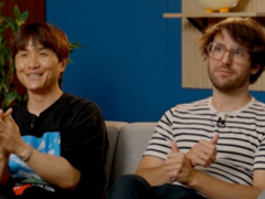 Uno screengrab di un&#039;intervista con Choi Ji Won e Guillaume Broche (immagine soruce: Lies of P YT)
