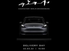 Gli inviti ufficiali all'evento del giorno di consegna della Tesla Model Y sono già stati inviati (Immagine: Electrek)