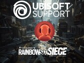 Vengono mostrati i loghi del supporto Ubisoft e di Rainbow Six Siege (Fonte immagine: Supporto Ubisoft con modifiche)