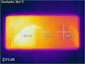 Immagine termica - lato superiore