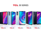 I nuovi telefoni della serie 30 di TCL. (Fonte: TCL)