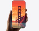 Un rendering dell'iPhone senza bordi con sistema Face ID sotto il display. (Fonte: Ice Universe)