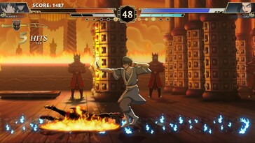 Nella foto: uno screenshot di gioco tratto da Avatar Legends: The Fighting Game.