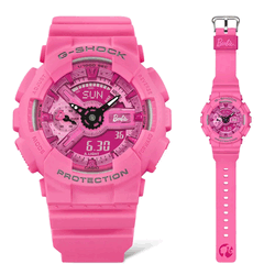 L'orologio Casio G-Shock GMA-S110BE-4A in edizione limitata di Barbie è alimentato da una batteria CR1220, con una durata stimata di 2 anni (fonte: Casio)